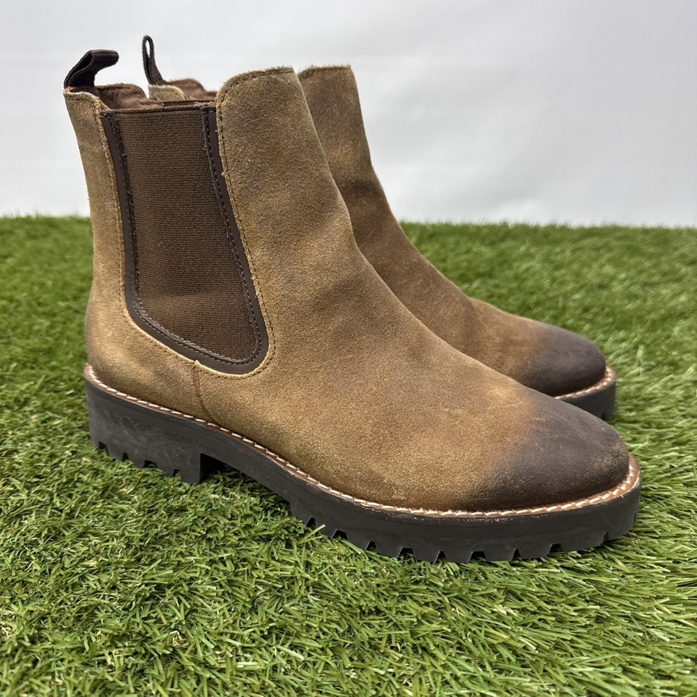Thursday Boot Co Legend Boots Womens 7.5 Safari Brown Rough Out Leather Chelsea